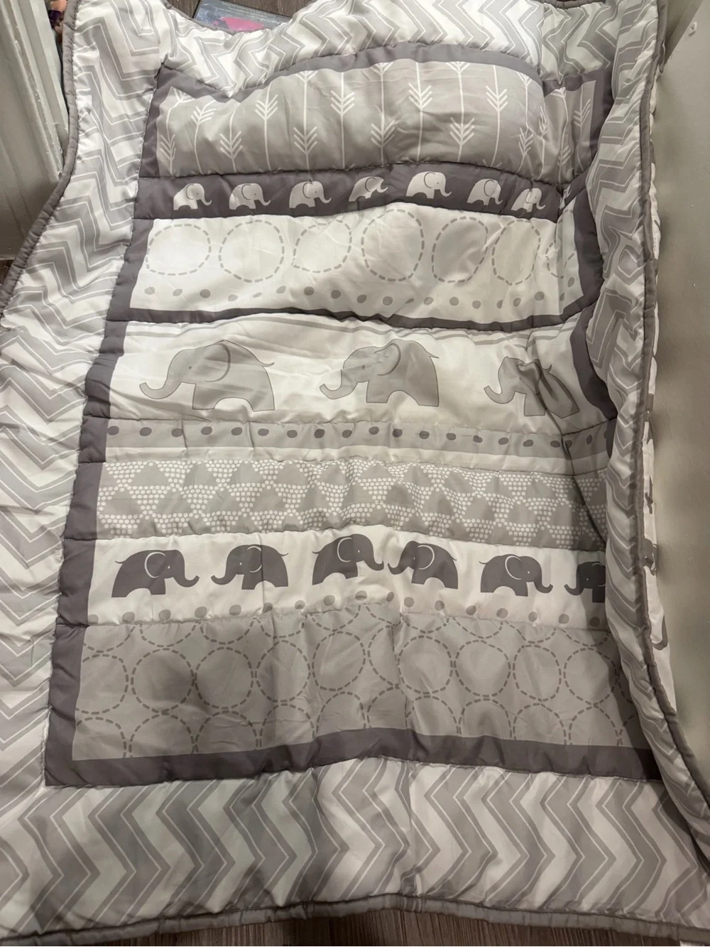 Peanutshell- 2 Piece Baby Crib Bedding Set - Skirt & Ruffle Comforter (no sheet)
